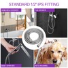 Chrome Shower Head Holder & Mount, Stainless Steel Hose, Handheld