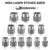 Thinkwork Impact Bolt Extractor Set, 13+1 Pieces Nut Removal Tool,