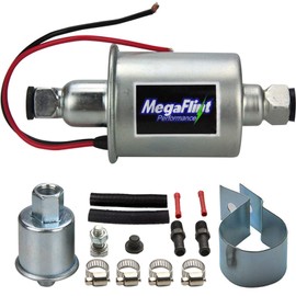 Megaflint Inline Fuel Pump 12V Universal Electric Fuel Pump Low Pressure 5-9 PSI For Gas Diesel E8012S HEP-02A
