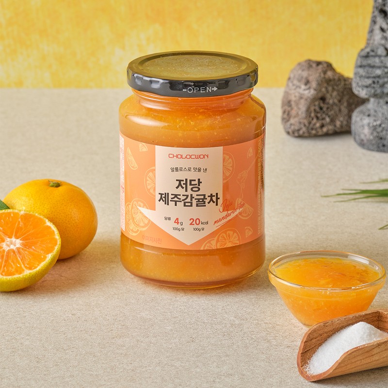 초록원 저당 제주감귤차 Chorokwon Low-Sugar Jeju Tangerine Tea