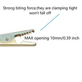 FENGHAISHUN Alligator Clip Adapter Clamp Jumper Test Kit Helper Alligator Clip for Electrical Equipment with Protective Insulation Cover 1.06inch/27mm 20pcs