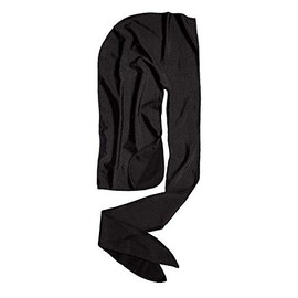 KISS Red Bow Wow X Powerwave Supreme Compression Durag, Stretchy Spandex for Comfort Wearing (Black)