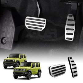 X-Car Foot Pedals Pads Cover for Suzuki Jimny Auto 2018-Onwards Aluminum Non-Slip Anti-Slip Accelerator Brake