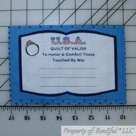 Michael Miller Fabrics BonEful Fabric Cotton Quilt VTG American Applique Block Military USA 1 Label Tag
