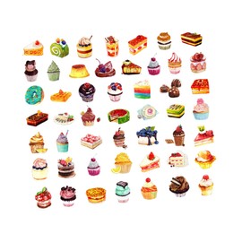 DOITOOL 1 Set Dessert Pattern Stickers Decorative Sealing Stickers Computer Stickers for Laptop Water Bottles Stickers Decorative Label Laptops Stickers Seal Sticker Seal Decals Boxed