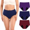 Molasus - Ropa interior de incontinencia para mujer, con períodos