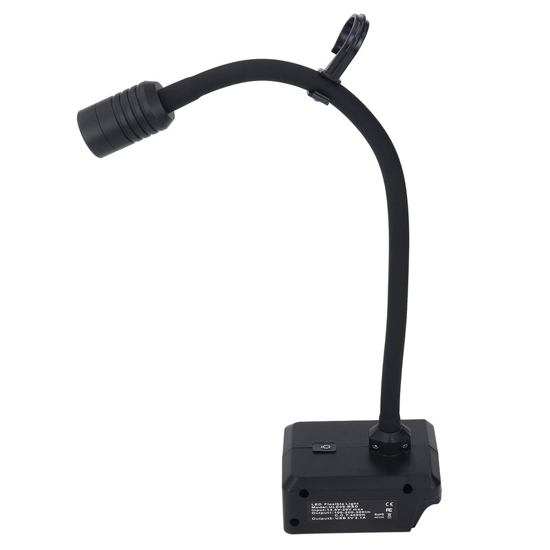 LED Work Light Cordless Gooseneck Lamp 3 Modes Dual USB
