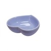 Yuauy 6 pcs Light Purple Heart Shaped Porcelain Soy Sauce