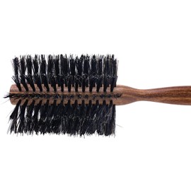 Spornette Italian Rounder Boar Bristle Round Hair Brush for Women & Men - Large Round Brush for Blow Drying, Styling & Volumizing - Wooden Brush for Medium to Long Thick, Fine, Curly or Straight Hair