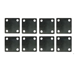 Bobco Metals 6”X6” Weldable Square Steel Metal Baseplate - A36 Steel Plate - High-Quality Steels Plate Base for Structure Support | 8 Pieces