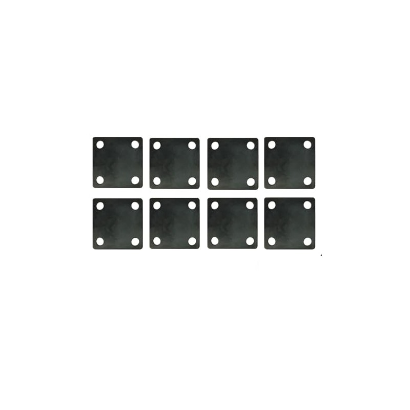 Bobco Metals 6”X6” Weldable Square Steel Metal Baseplate - A36