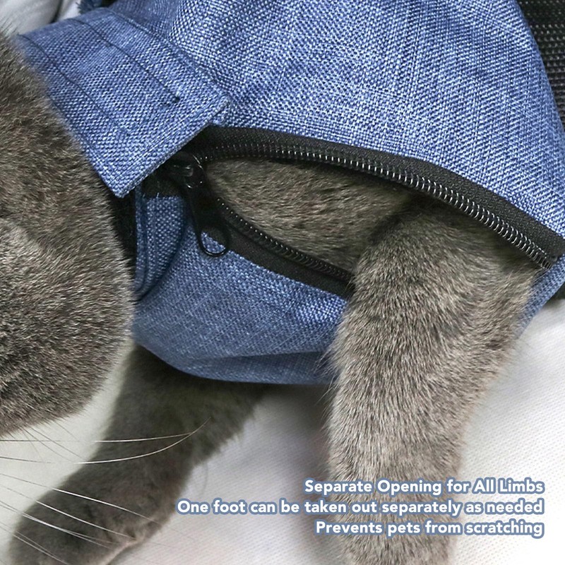 KUIDAMOS Pet Cat Grooming Bag, Adjustable Cat Shower Bag, Cat