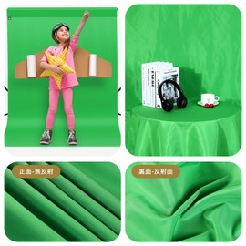 UTEBIT Green Photography Photography 100x150cm Folding Background Sheet Green Back Chromakey Green Photo Studio Full Body Photography Solid Color Photo Video TV Polyester Photography Green Size 1m x