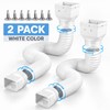 2-Pack Adjustable Downspout Extensions to Help Prevent Water Pooling Around