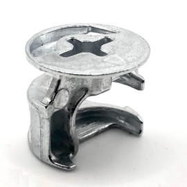 ReplacementScrews 15mm x 13mm Furniture Cam Lock Connector Fittings for Connecting Cabinet, Drawer, Dresser and Wardrobe Panels (Pack of 10)