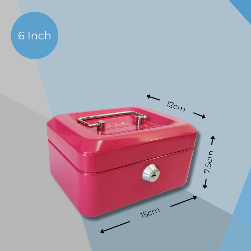 6" Cash box pink