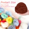 PATIKIL Wool Roving Yarn, 80G/2.82OZ Soft Felting Wool Pure Chunky