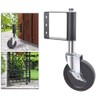4-Inch Spring-Loaded Swing Gate Caster Wheel with Rubber Tire and
