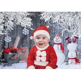 LTLYH 7x5ft Christmas Photography Backdrop Christmas Wall Decorations Backdrop Xmas Eve New Year Holiday Party Supplies Family Party Decoration Supplies Photo Props