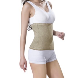 JIAHG Winter Kidney Warmer, Cashmere Back Warmer, Abdominal Warmer, Elastic Waist Support Waist Warmer, Body Warmer, Waist Protector Belt, Band Lumbar Warmer for Women, brown