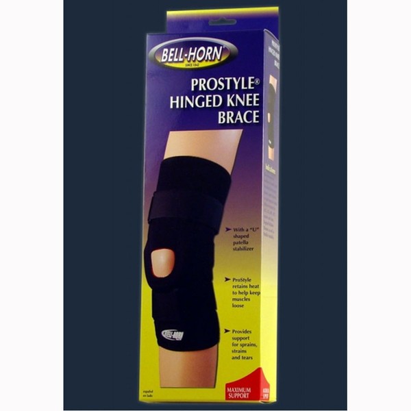 Bell-Horn Prostyle Hinged Knee Brace in Black 202 Size: 2 Extra Large