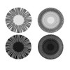 YUYHQCBT 6 Inch Set of 4 Assorted Designs, Porcelain Plates