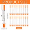 Pack of 20 Syringes 1 ml/cc, Lab Supplies with Head,