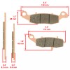 Caltric Front And Rear Brake Pads for Kawasaki Vulcan 900