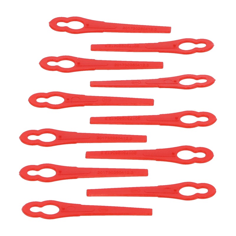 100Pcs Plastic Trimming Blades Lawn Mower Gourd Type Cutting Replacement