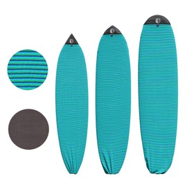 iBOARD Surfboard Sock Cover Lightweight Stretch Sock Cover - Suitable for Protective Storage Case of Shortboard, Longboard, Fish and Hybrid Board Choose Size & Colors