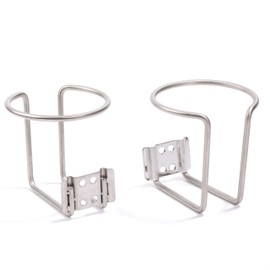 Z-Color 2pcs Stainless Steel Boat Ring Cup Drink Holder Universal Drinks Holders for Marine Yacht Truck RV Car Trailer Hardware