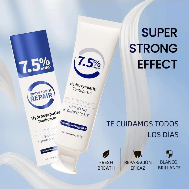 Pastas Dentales 7.5%hidroxiapatita Aliento Fresco+2 Cepillos