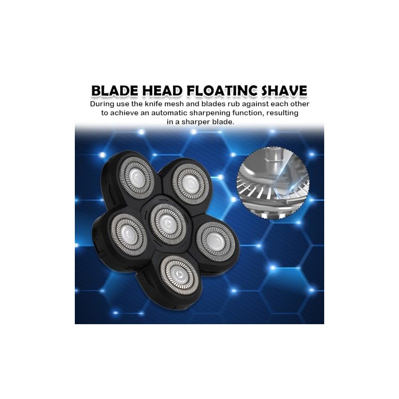Head Shaver Replacement Heads, Universal Replacement Blade Head Shaver，Replacement Cutter