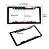 American Flag License Plate Frame 2 Pack License Plate Holder