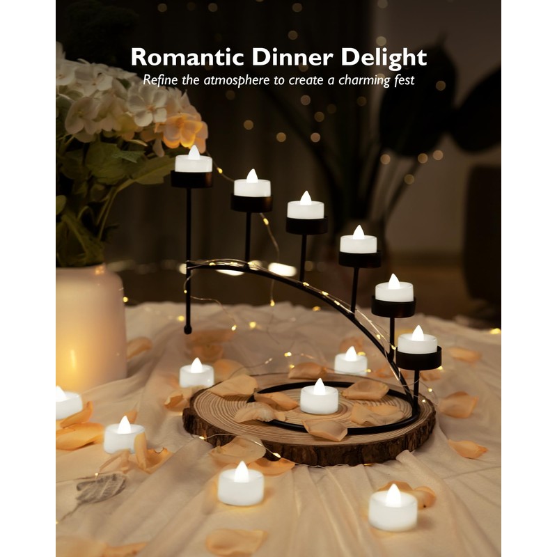 BEICHI Remote Candles, 12 Pack Timer Candles, Flameless Tea Lights