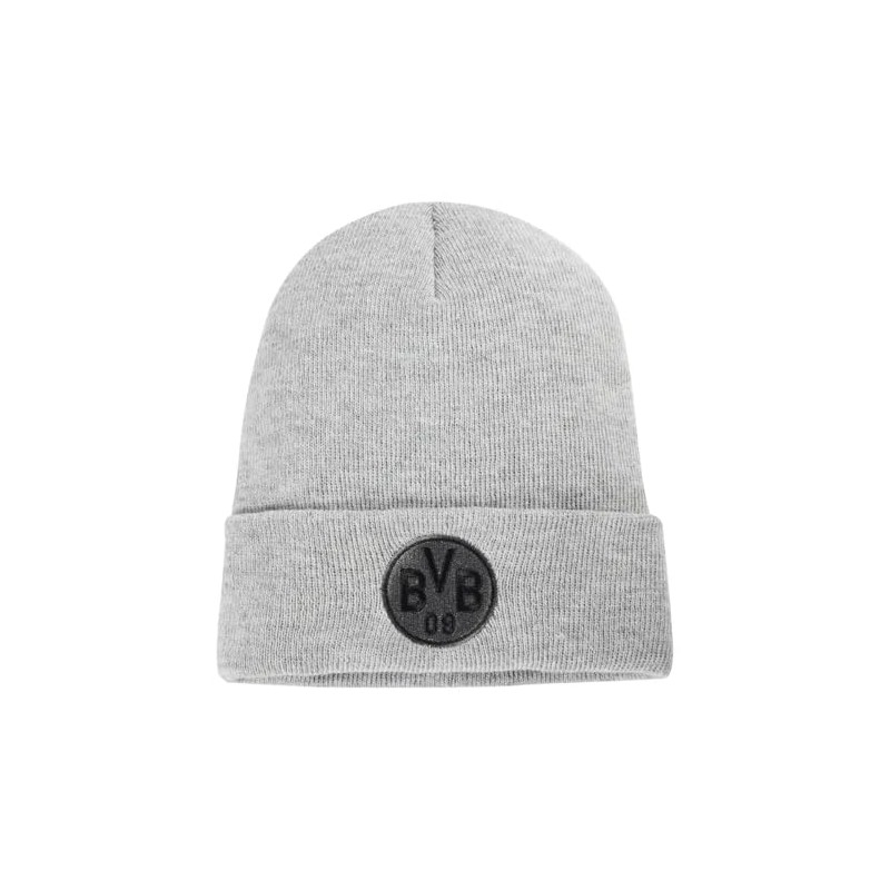 Borussia Dortmund BVB Logo Beanie Light Grey, gray, One Size