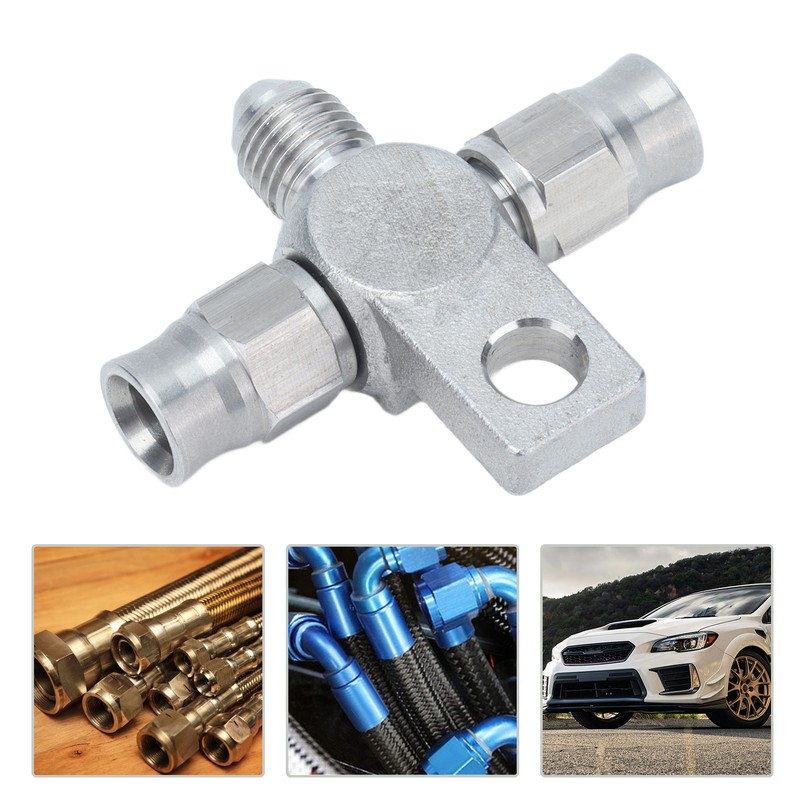 AN‑3 Tee Brake Hose AN3 to Line End Fittings Stainless