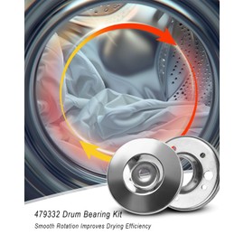 479332 Dryer Drum Bearing Kit Fit for Fisher & Paykel Top Load Dryer DE27, DE62, DEGX, DEIX, DG27, DG62, DGGX, DGIX