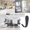 Beilala 8 Pack Black Coat Hooks for Wall Door, Heavy