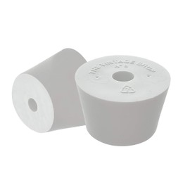 #8 Rubber Stopper with Hole - 2-Pack