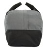 12" Mini Two Tone Duffle Bag in Gray and Black
