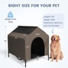 42" 2-in-1 Dog House for Medium Dogs, Elevted Dog House