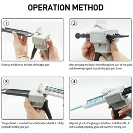 2:1/1:1AB glue gun 50ml epoxy resin glue gun two-component dispensing gun AB epoxy sealant gun applicator manual dispensing gun kit