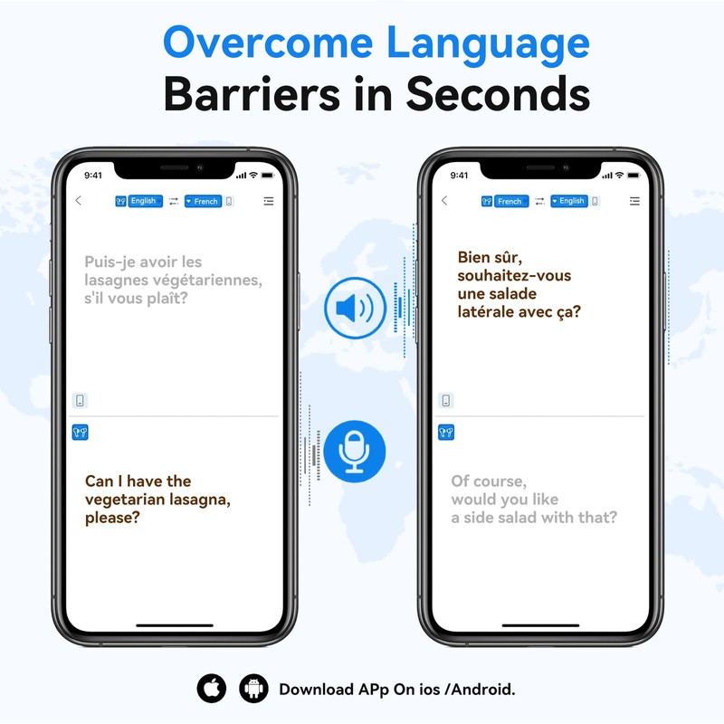 Translation Earbuds: 3-in-1 Language Translation Device 144 Languages & Accents