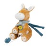 Nattou Mini Active Soft Toy Made of Polyester, Music, Donkey