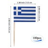 JBCD Greece Toothpick Flag Greek Mini Small Cupcake Topper Flags,