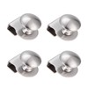 Hicello 4PCS Glass Door Pull Handle/Clamp/Clips for 5-8mm Showcase Furniture