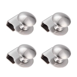 Hicello 4PCS Glass Door Pull Handle/Clamp/Clips for 5-8mm Showcase Furniture Cabinets Drawer Pull Knobs