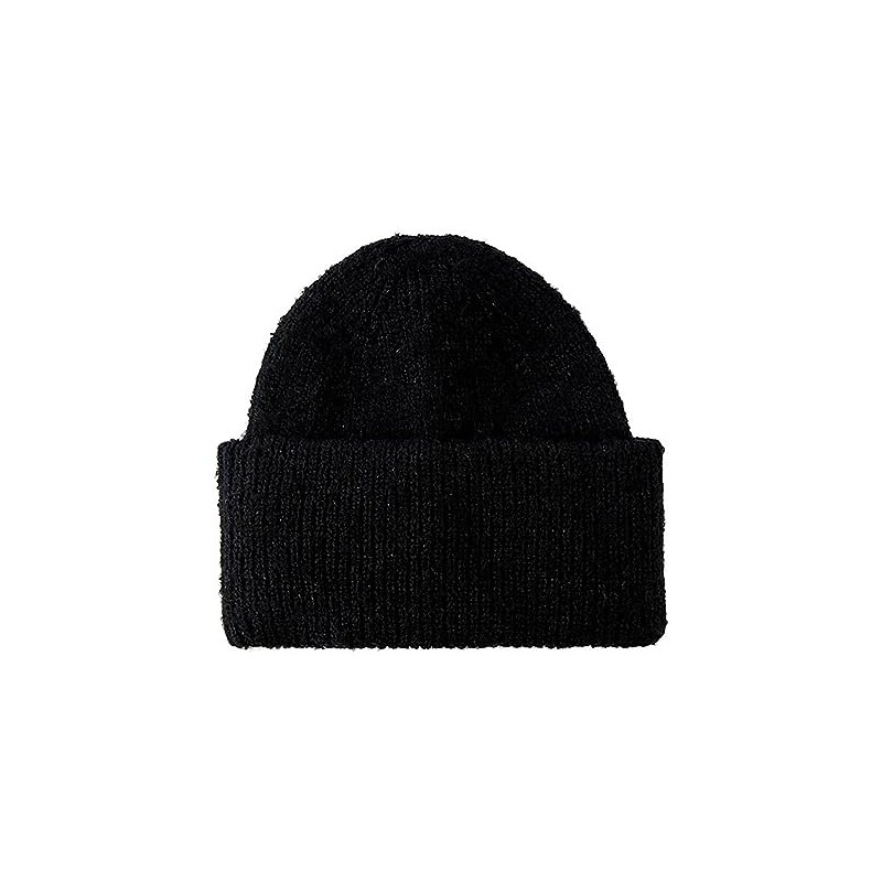 PIECES Women's Pcpyron Lurex Hood Noos BC Knitted Hat, Black/Detail: