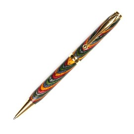Lanier Pens Comfort Twist Pen - Titanium Nitride - Oasis Color Grain